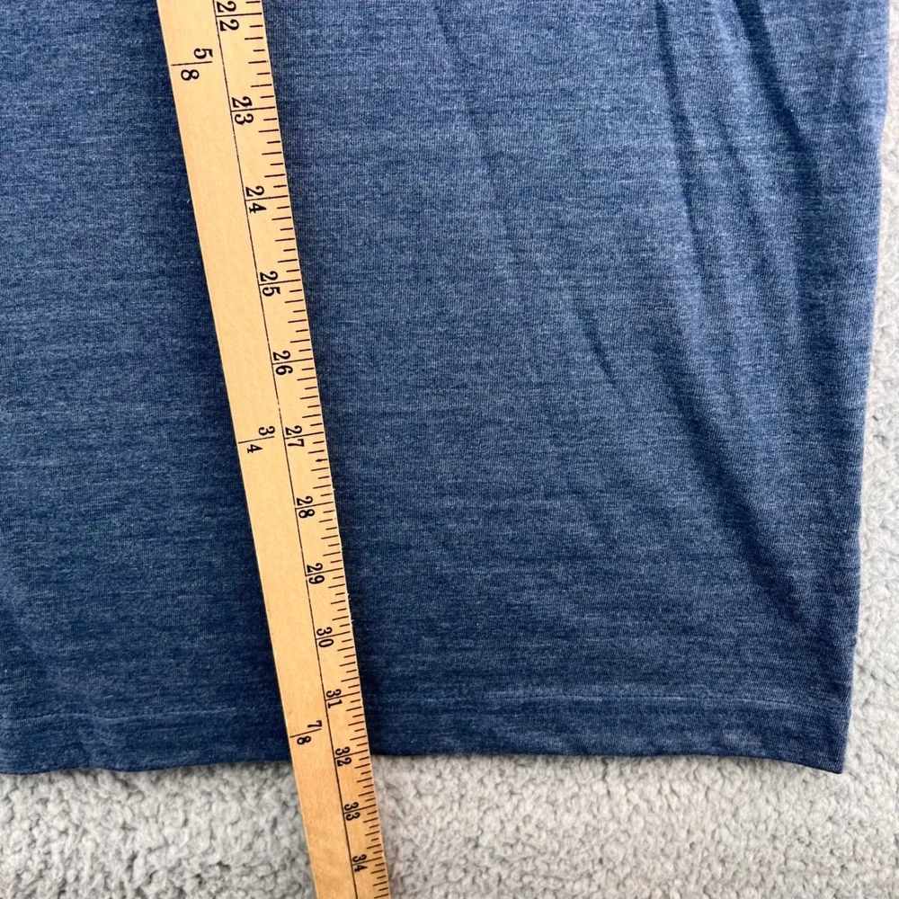 The North Face Mens Cali Bear Tri-Blend T-Shirt XXL Shady Blue Heather Slim Fit
